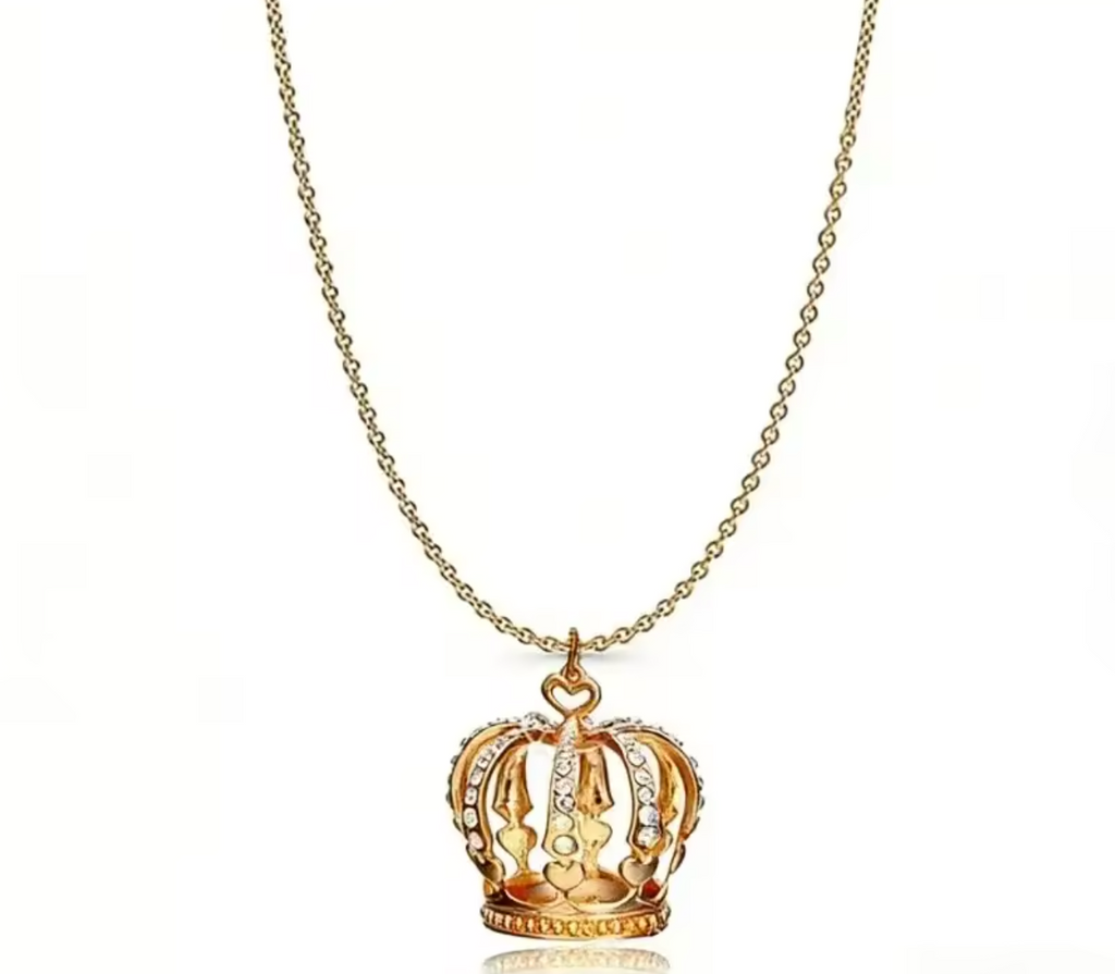 Elegant Crown Pendant Clavicle Necklace for Women