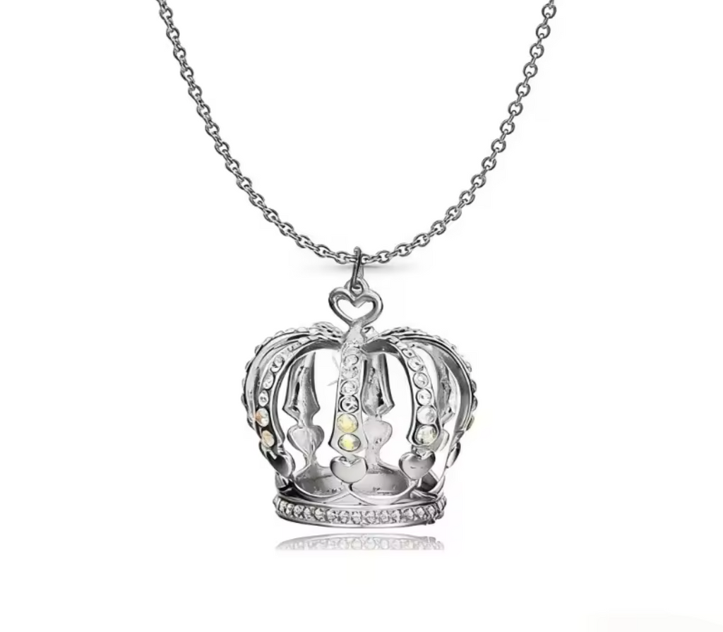 Elegant Crown Pendant Clavicle Necklace for Women