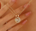 Steel Magnetic Sun & Moon Couple Necklace for Men and Women