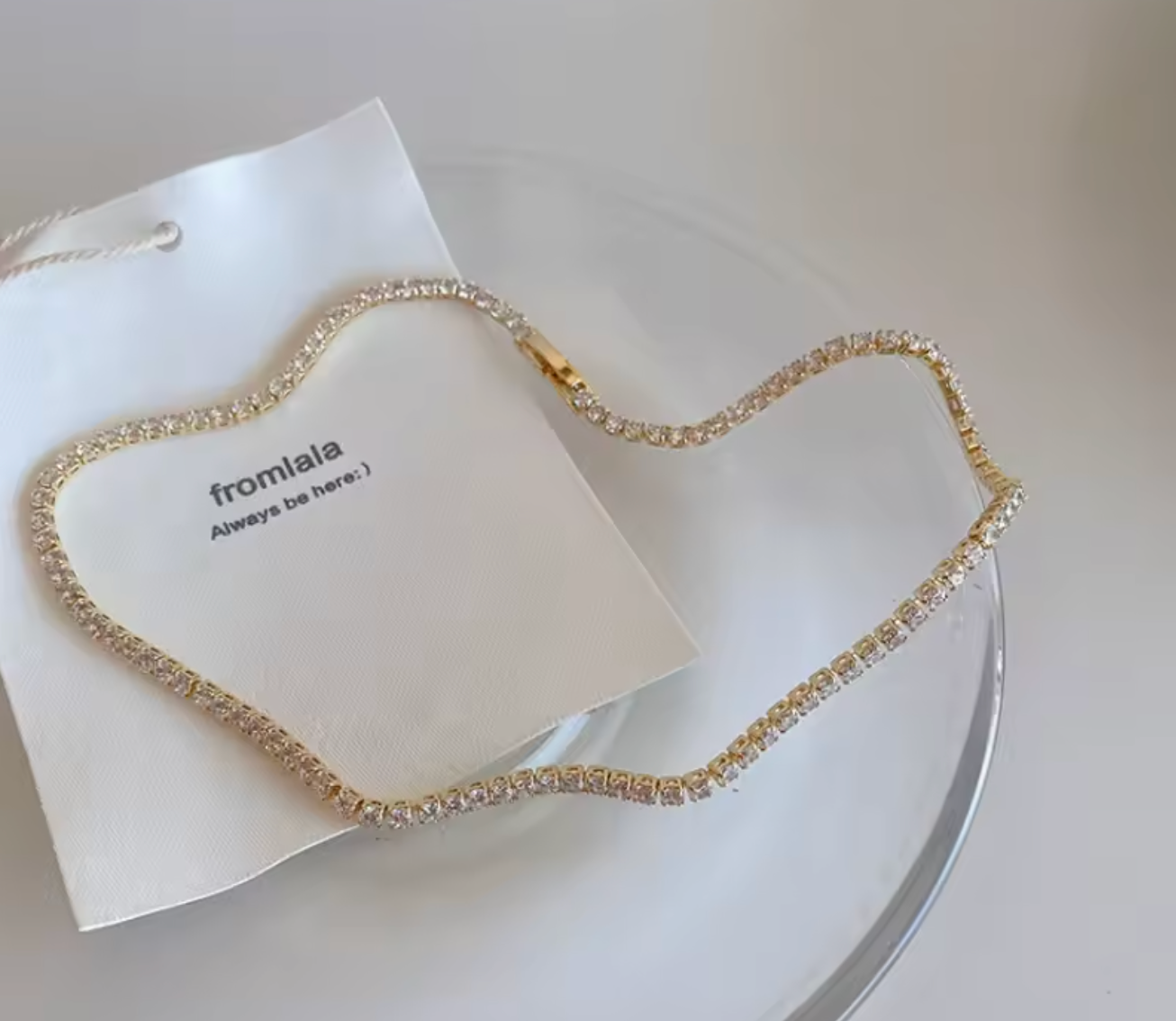 Iced Out Tennis Chain Necklace for Women