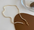 Iced Out Tennis Chain Necklace for Women